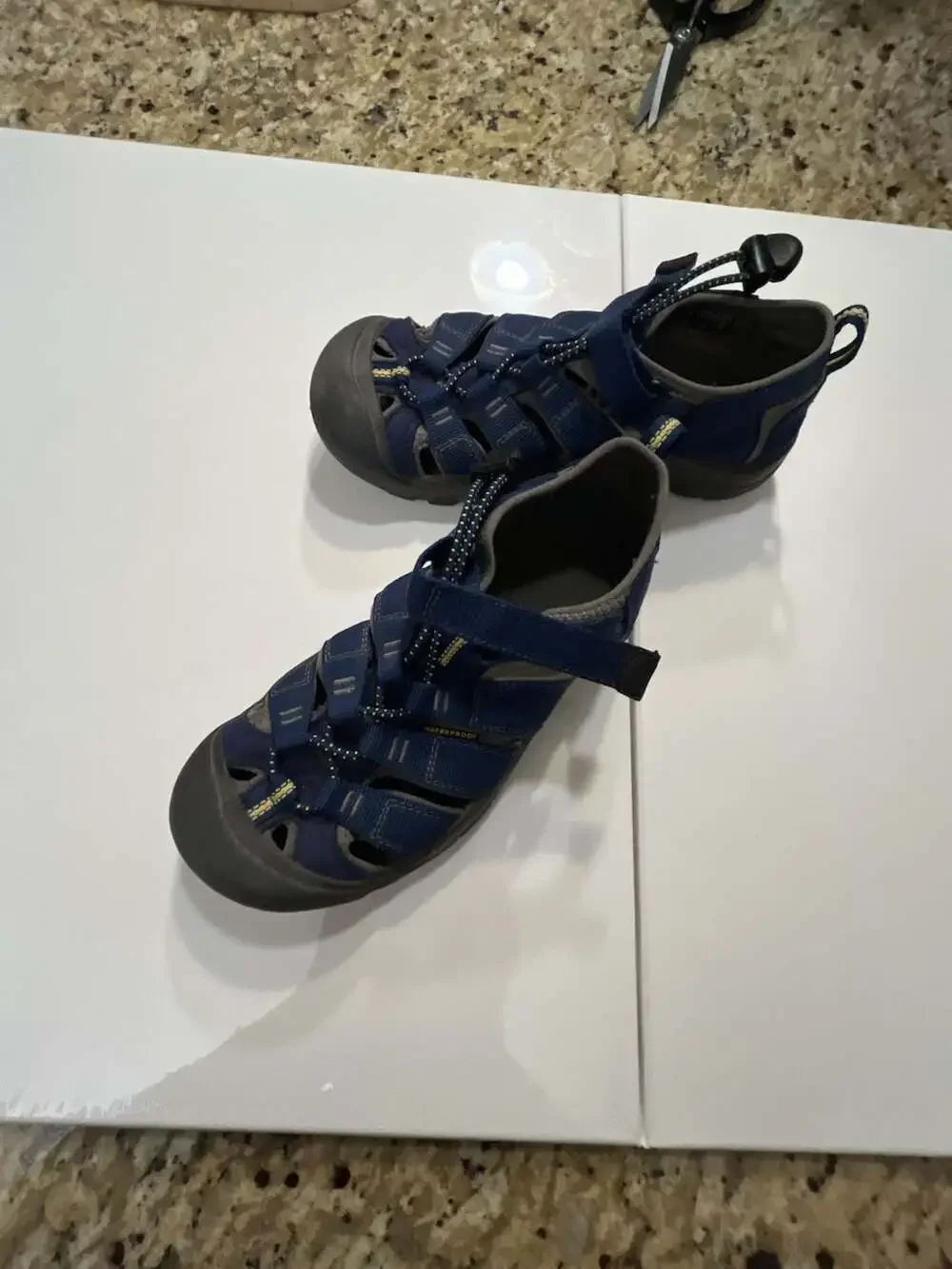 KEEN Newport H2 Kids Waterproof Sandals Blue/Grey Size 4